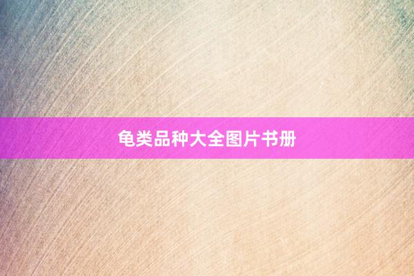 龟类品种大全图片书册